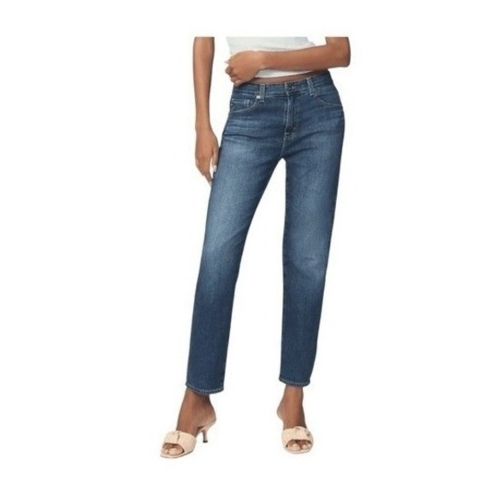 Adriano Goldschmied AG Ex-Boyfriend Mid-Rise Relaxed Jeans Raw‎ Hem 26